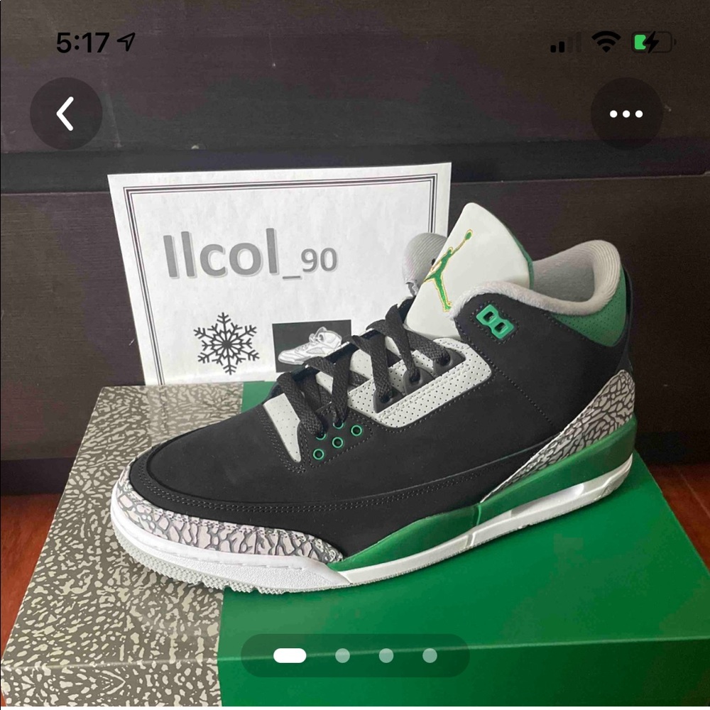 Air Jordan 3 pine green